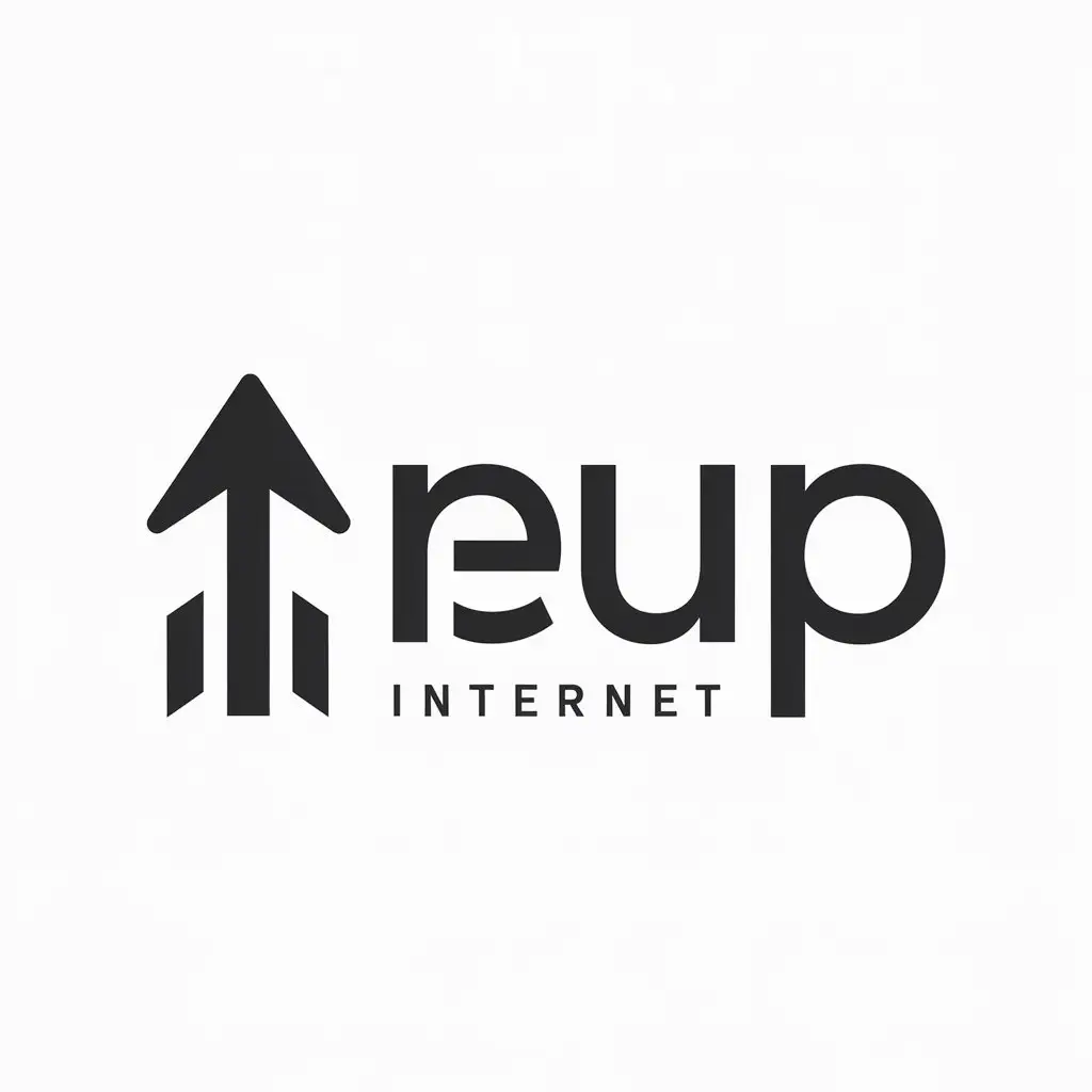 LOGO-Design-For-ReUp-Arrow-Up-Symbol-for-Internet-Industry