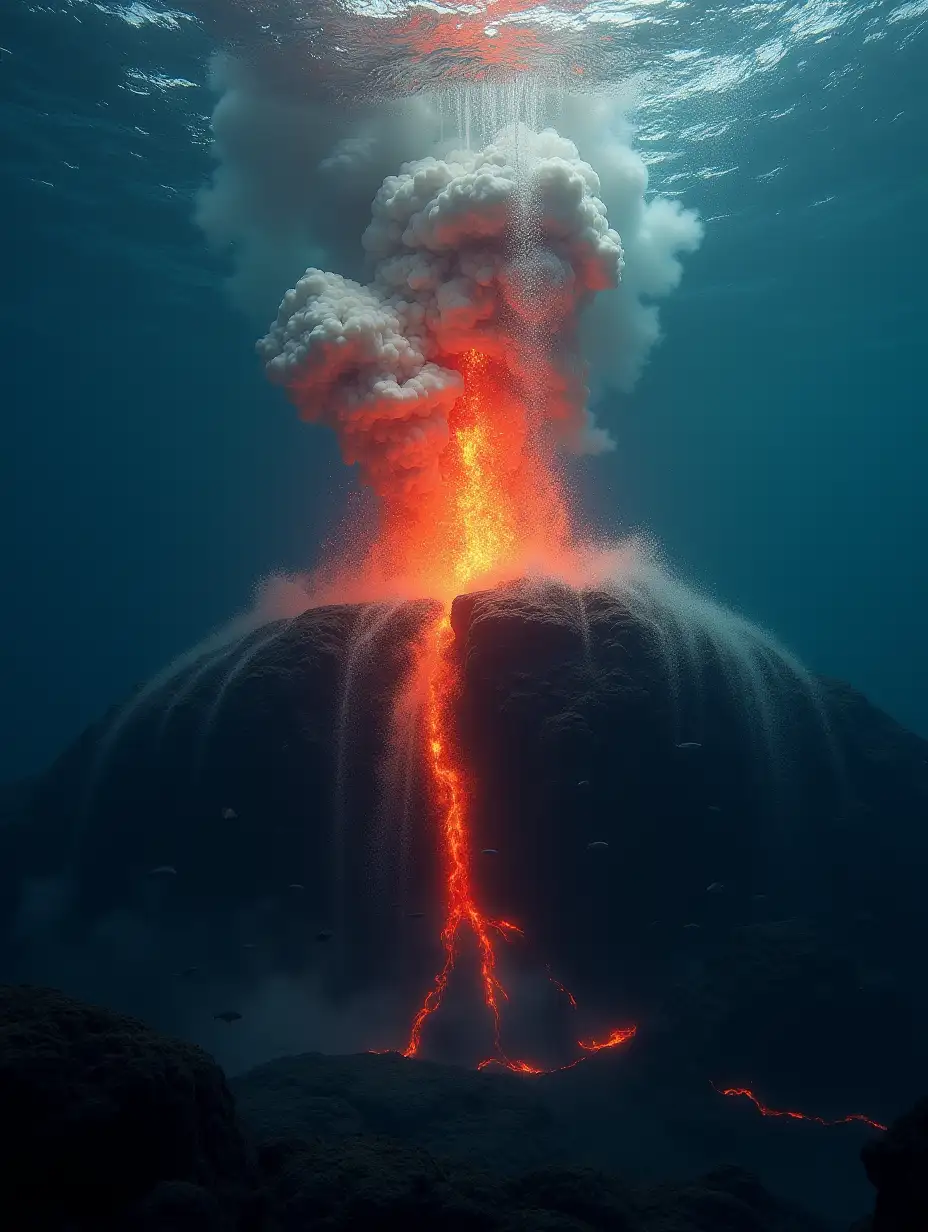 Underwater-Volcanic-Eruption-with-Marine-Life-Disturbance