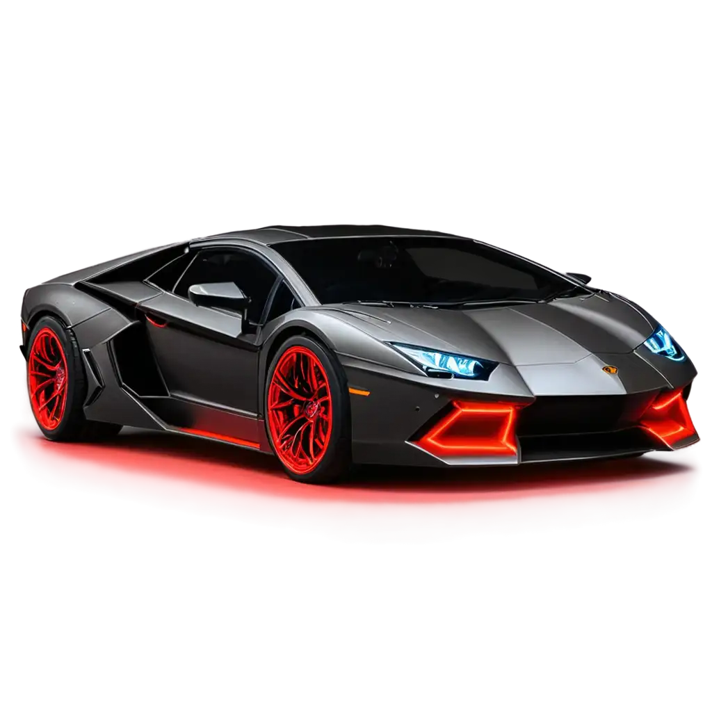 Lamborghini-in-Moon-with-Neon-Red-Light-PNG-Stunning-HighQuality-Artwork-for-Digital-Use