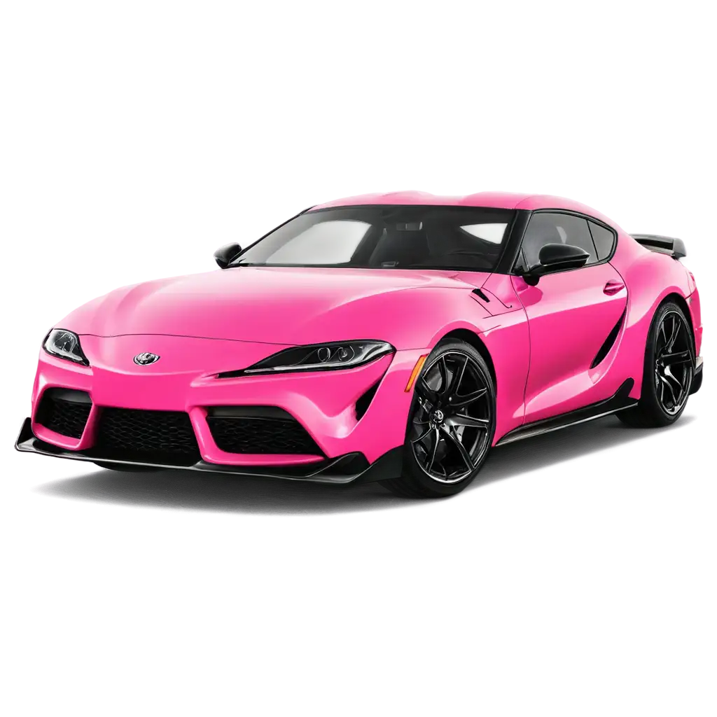 Toyota-Supra-Pink-PNG-HighQuality-Image-for-Automotive-and-Design-Use