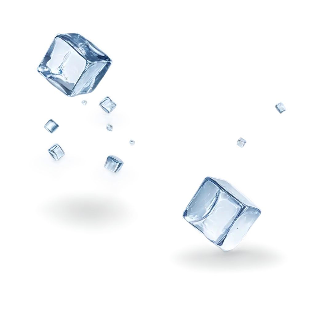 Ice-Cube-Falling-PNG-HighQuality-Transparent-Image-for-Multiple-Uses