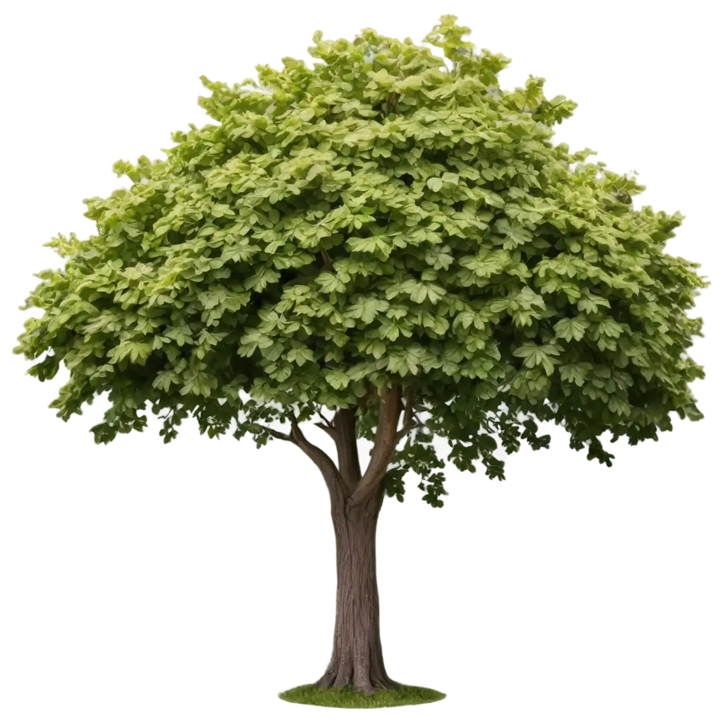 Realistic-Top-View-of-a-Green-Tree-Canopy-PNG-Image-with-Transparent-Background
