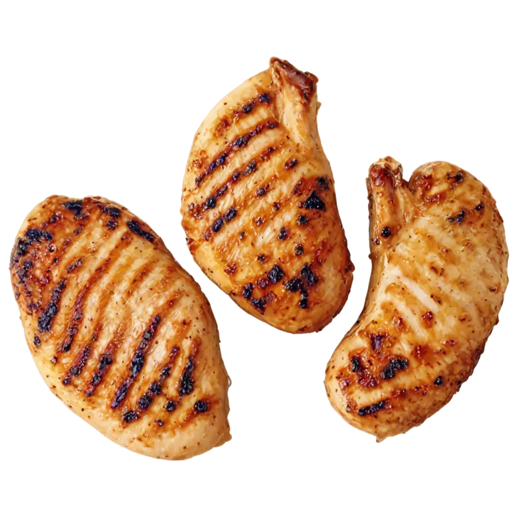 Grilled-Chicken-Breast-PNG-Image-Top-View-for-Culinary-Visuals