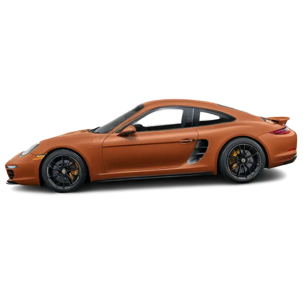 Burnt-Umber-Porsche-Side-View-PNG-HighQuality-Image-for-Automotive-Design-and-Branding