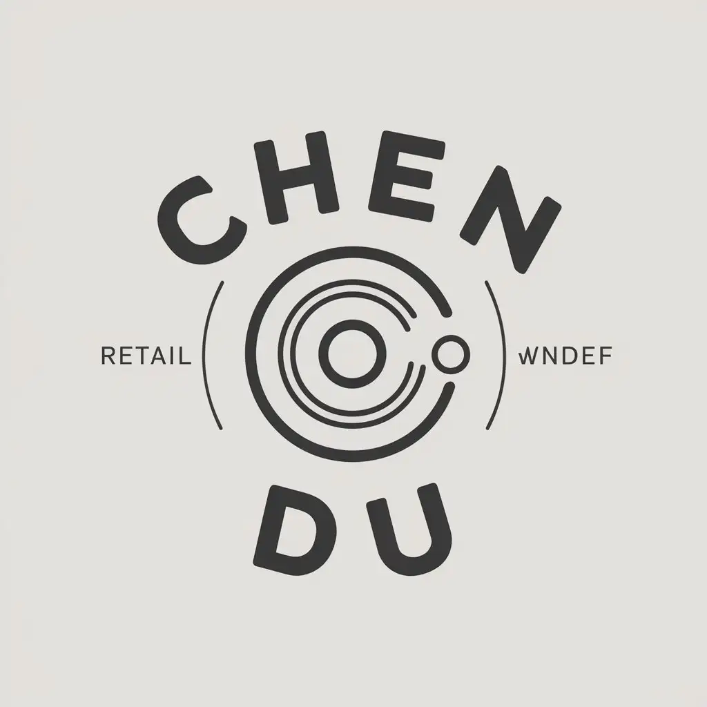 a vector logo design,with the text "Chen Dou", main symbol:CD,Moderate,be used in Retail industry,clear background