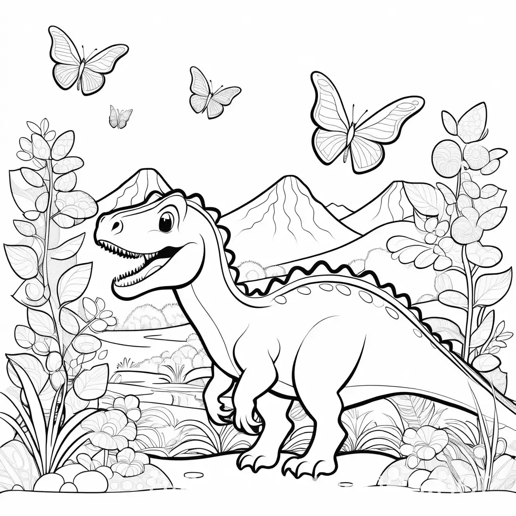 Butterflies-and-Dinosaurs-Coloring-Page-for-Kids