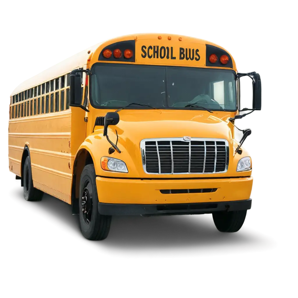 HighQuality-PNG-of-a-Yellow-School-Bus-Front-View-for-Versatile-Applications