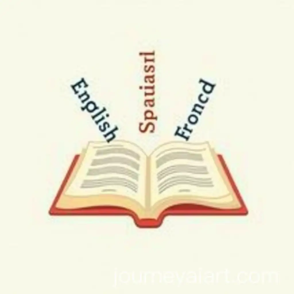 Translation-Business-Logo-with-Open-Book-and-Multilingual-Words