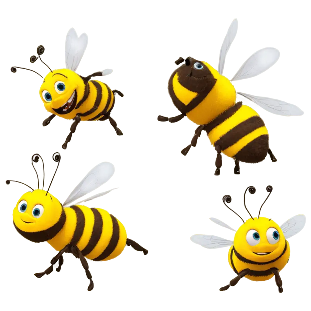 create image of a Disney Pixar bee