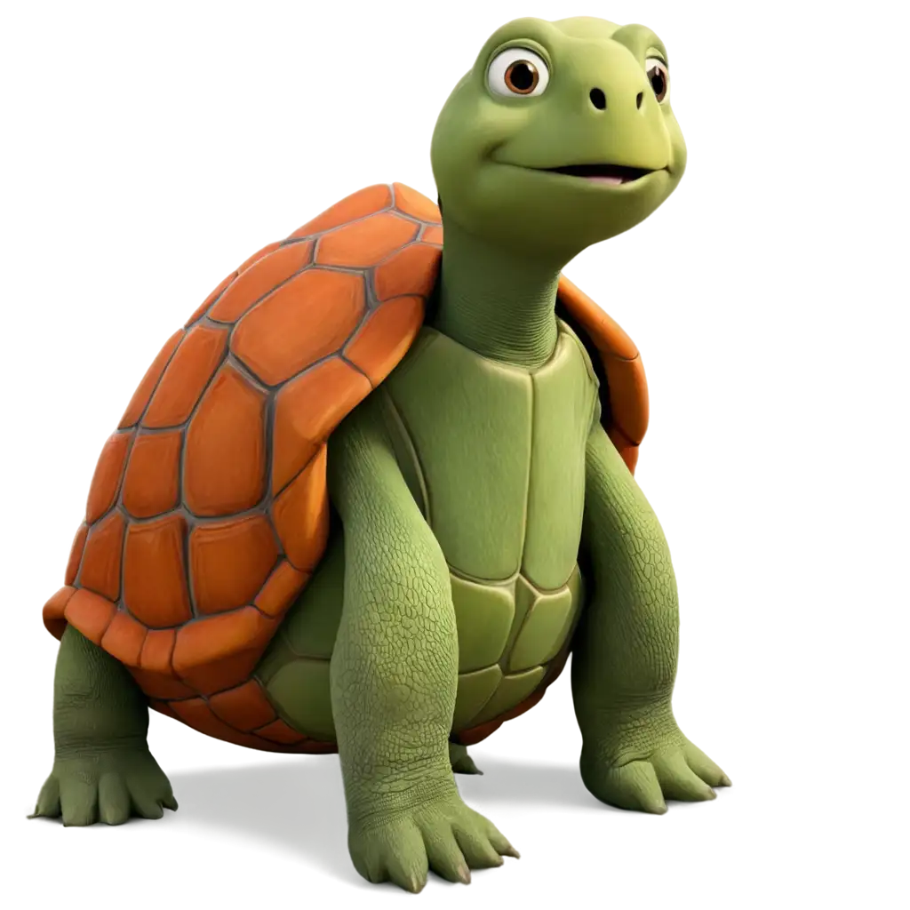 Adult-Pixarstyle-Tortoise-PNG-Image-Without-Garments-for-Creative-Use