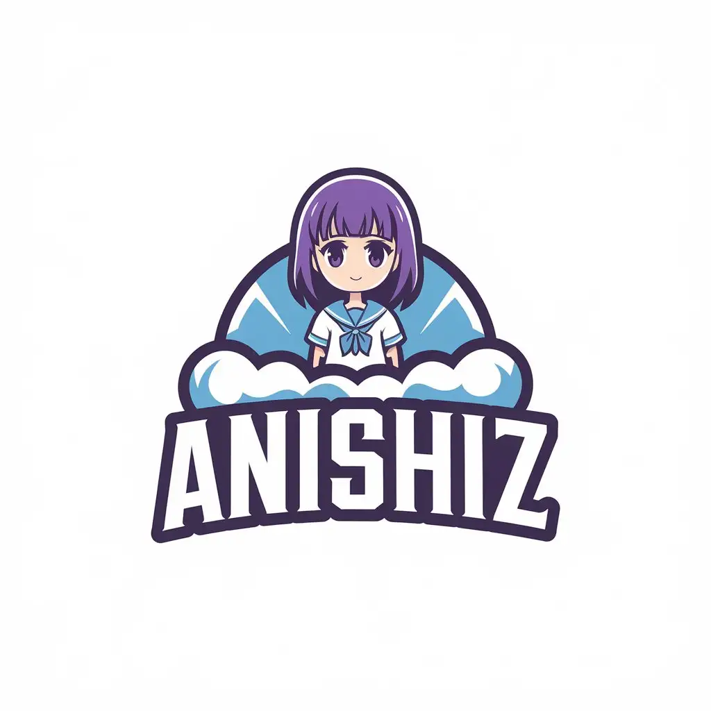 LOGO-Design-For-Anishiz-Anime-Girl-in-Complex-Anime-Style-for-Entertainment-Industry