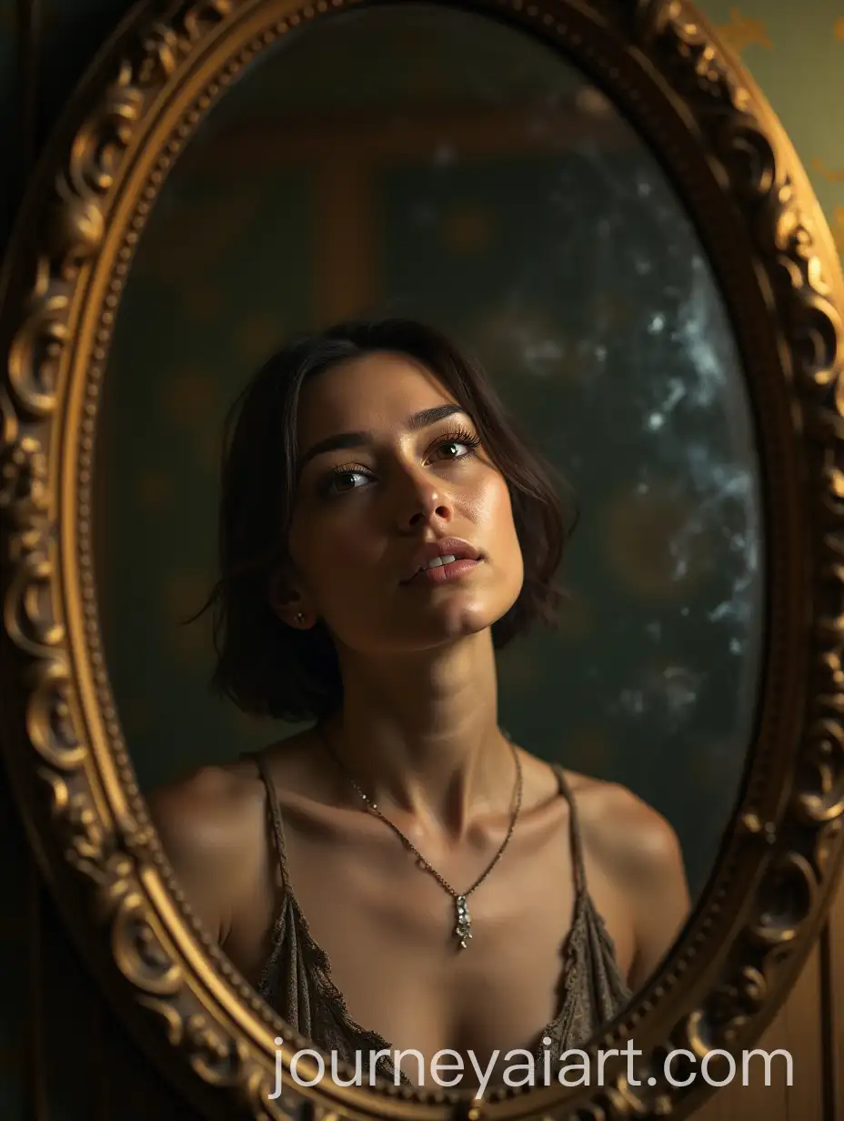 Transformation-of-a-Woman-in-a-Gilded-Antique-Mirror