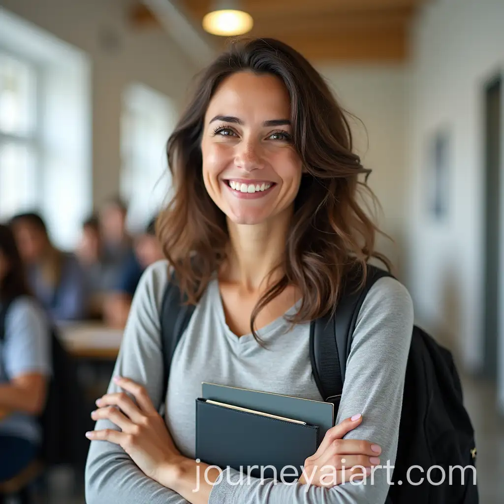 European-Woman-Language-Student-in-School-Classroom-Setting
