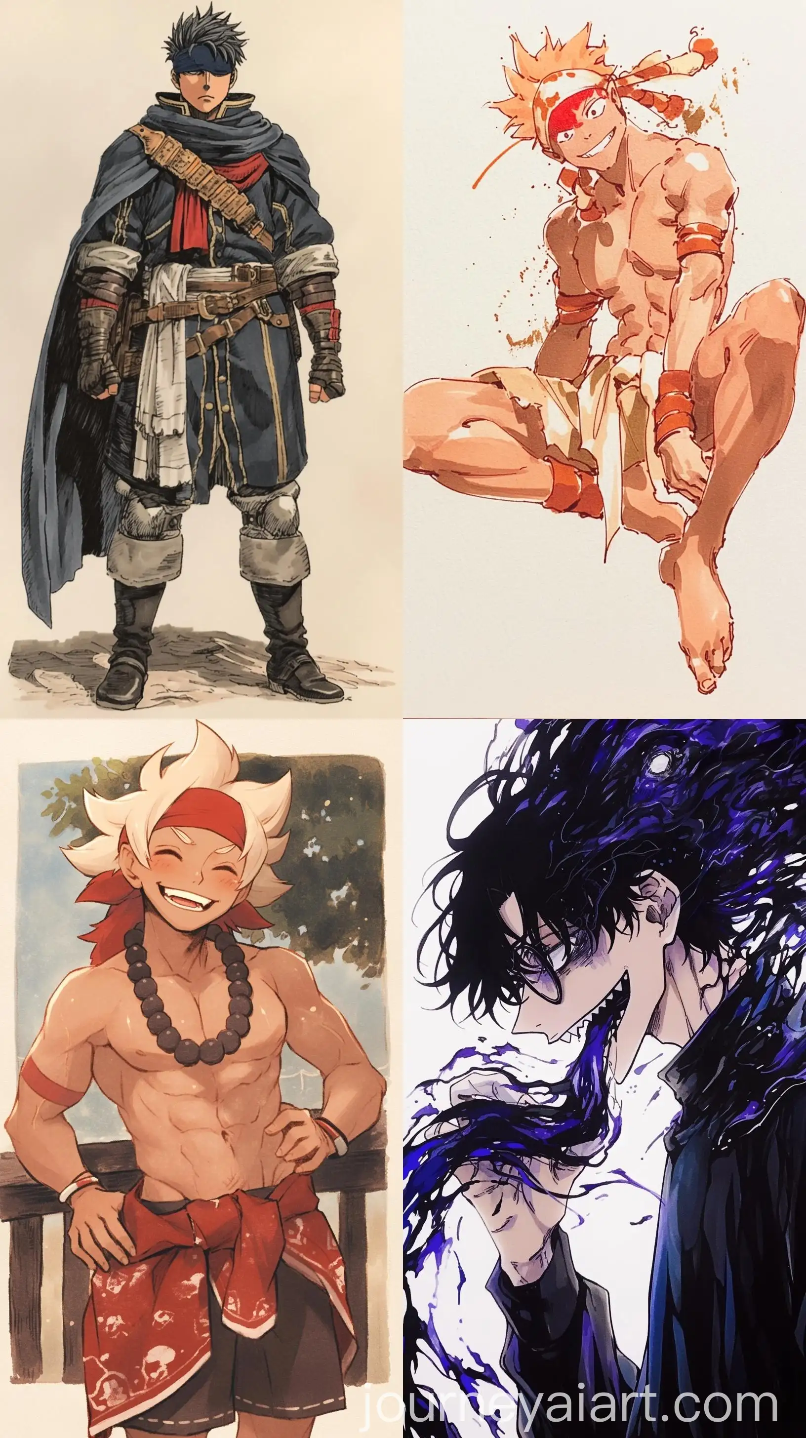 Epic-Watercolor-Anime-Warrior-from-Black-Clover-Manga