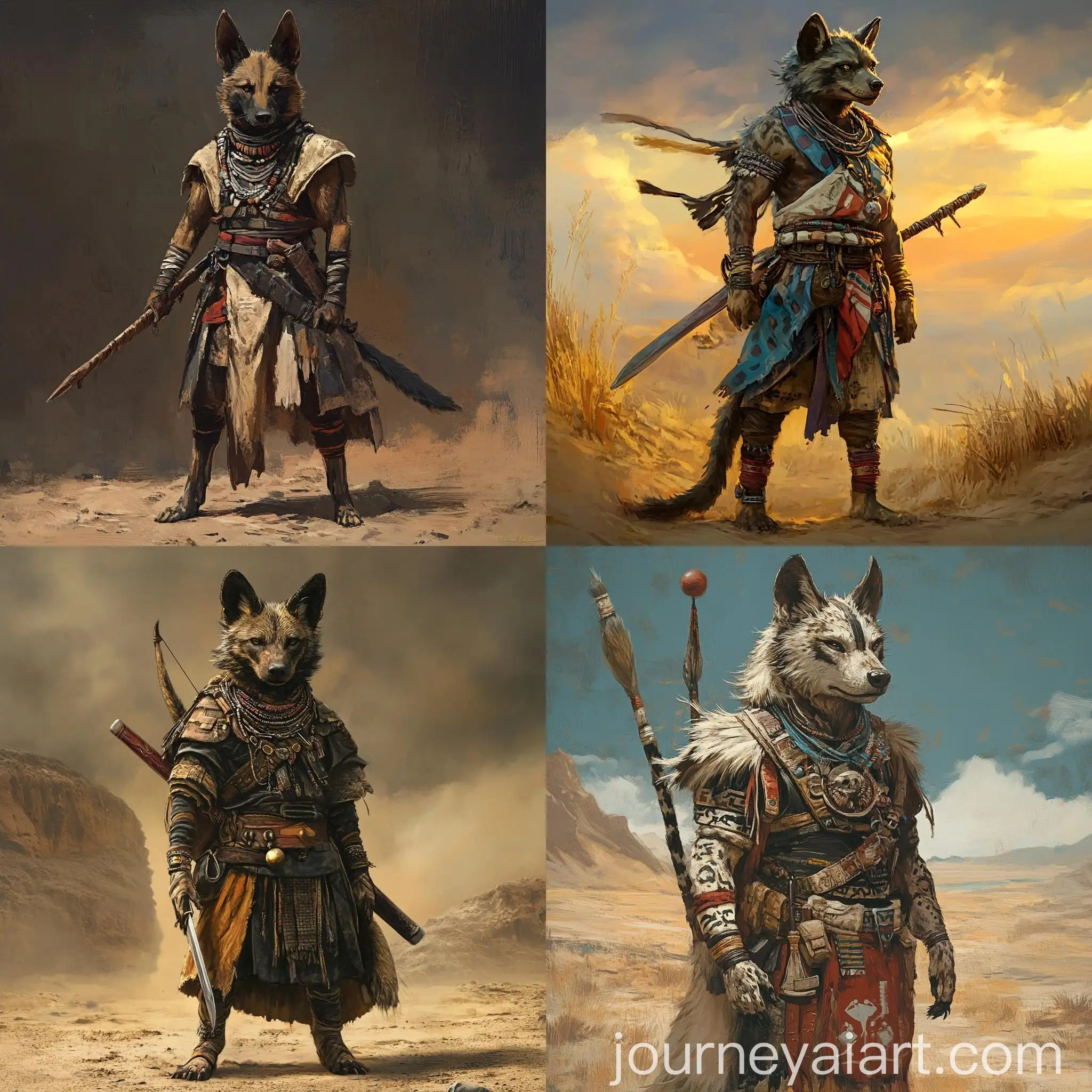 Ancient-African-Wild-Dog-Warrior-in-Mongolian-Savanna