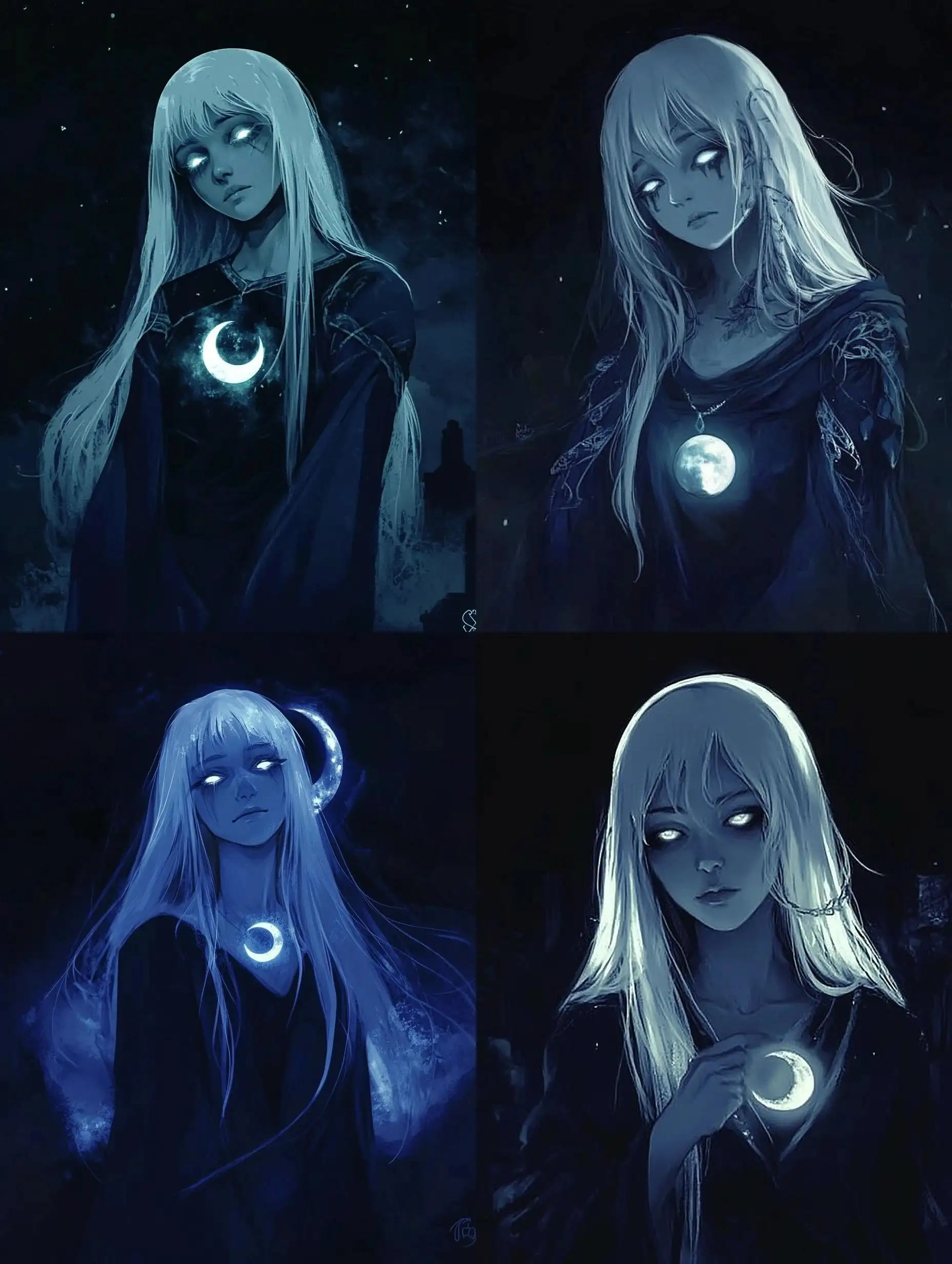 Ghostly-Female-Figure-with-Glowing-Amulet-in-Dark-Cemetery