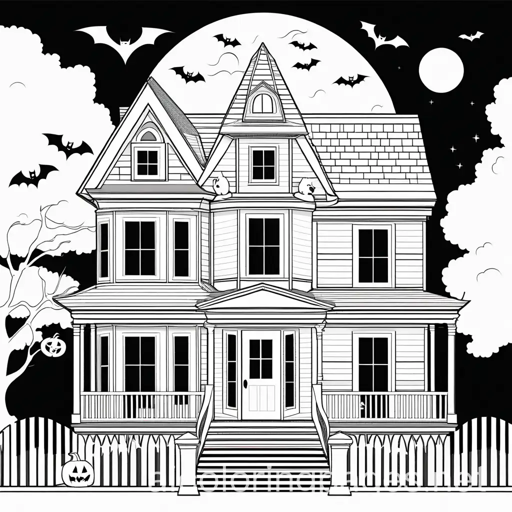 Spooky-Haunted-House-with-Friendly-Ghosts-and-Playful-Cats