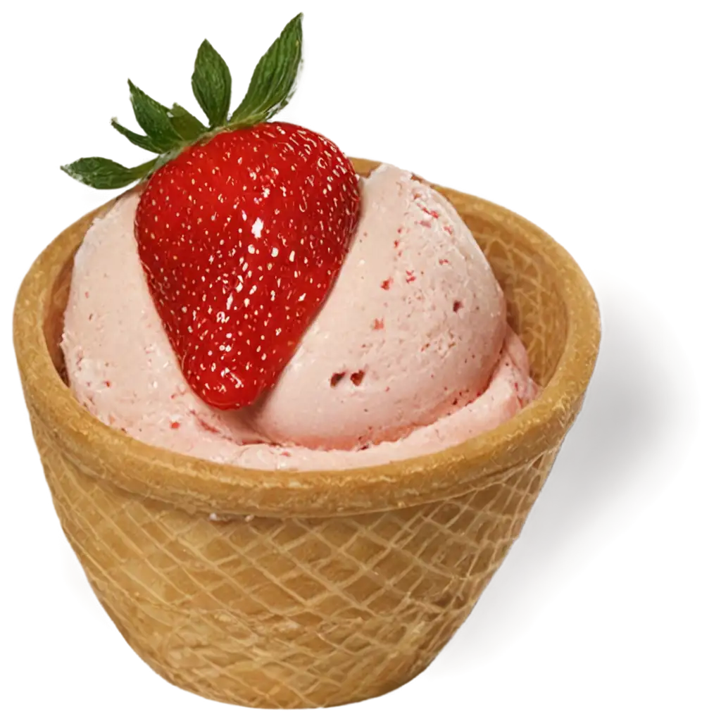 Delicious-Strawberry-Ice-Cream-PNG-Perfect-for-Food-Dessert-Designs