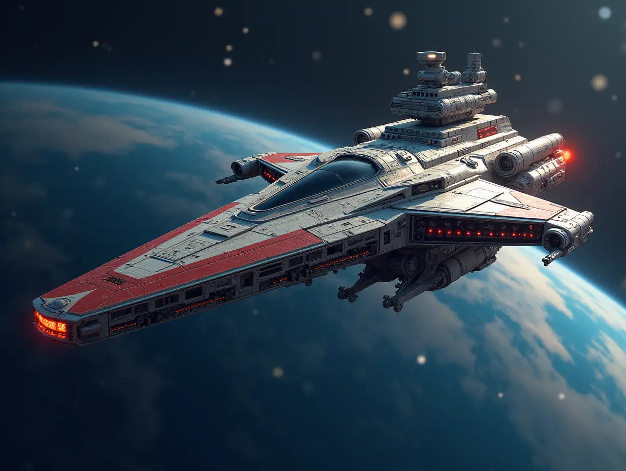 Create a beautiful spaceship