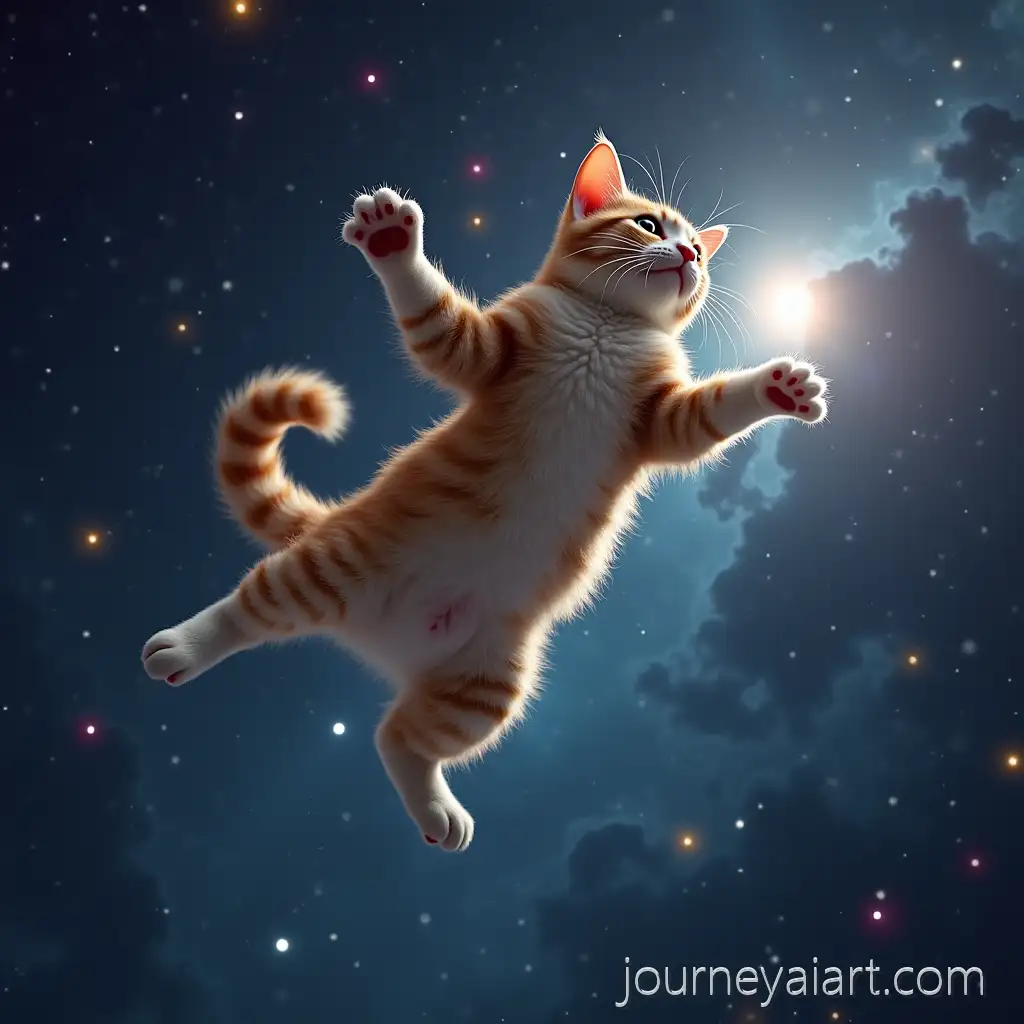 A-Cat-JumpingCat-jumping-in-space-in-Outer-Space