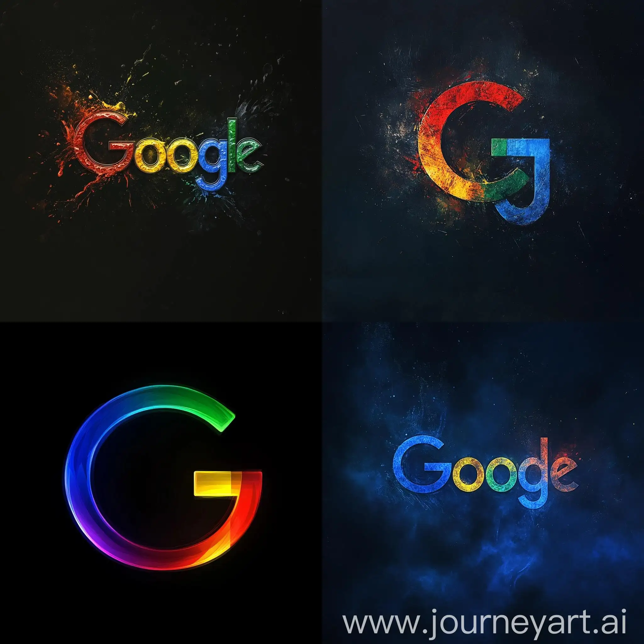 Dark-Google-Logo-iPhone-Wallpaper-with-Distinctive-Colors