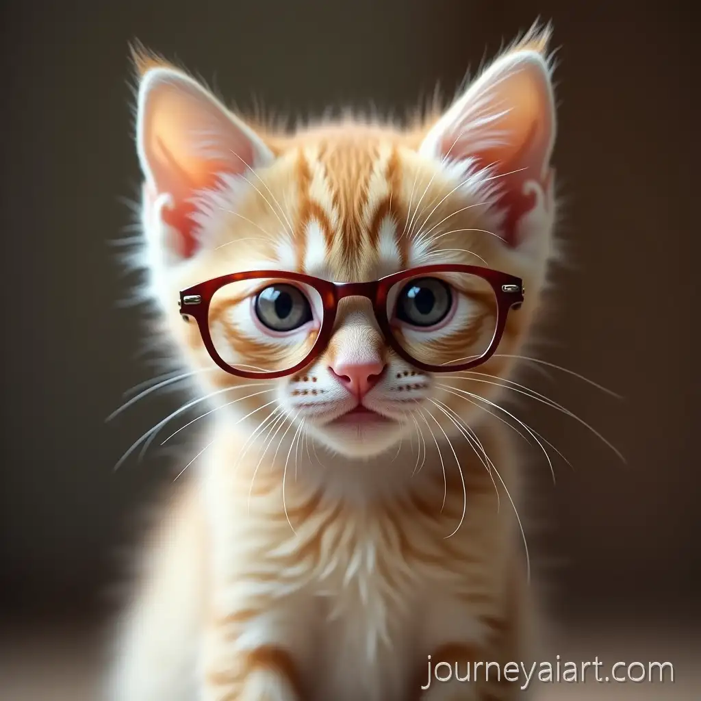 AdAI-Image-Prompt-Expansionorable-Kitten-Wearing-Glasses-in-a-Playful-Pose