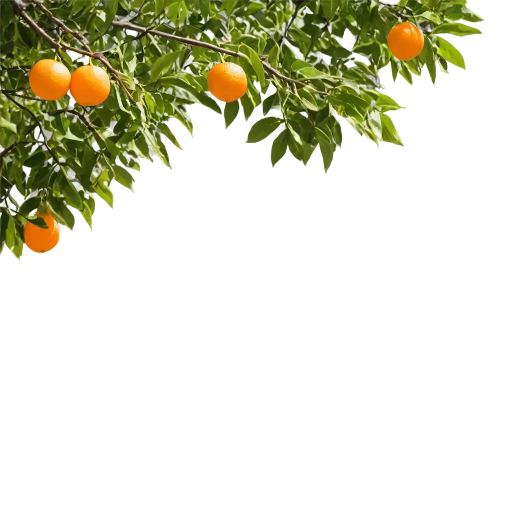 Stunning-PNG-Image-of-an-Orange-Tree-AIGenerated-Visual-Excellence