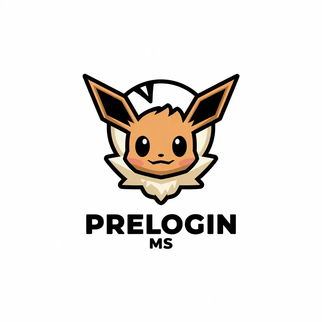 LOGO Design for Prelogin MS Vector Design Featuring Pokmon Evee for the Automotive Industry