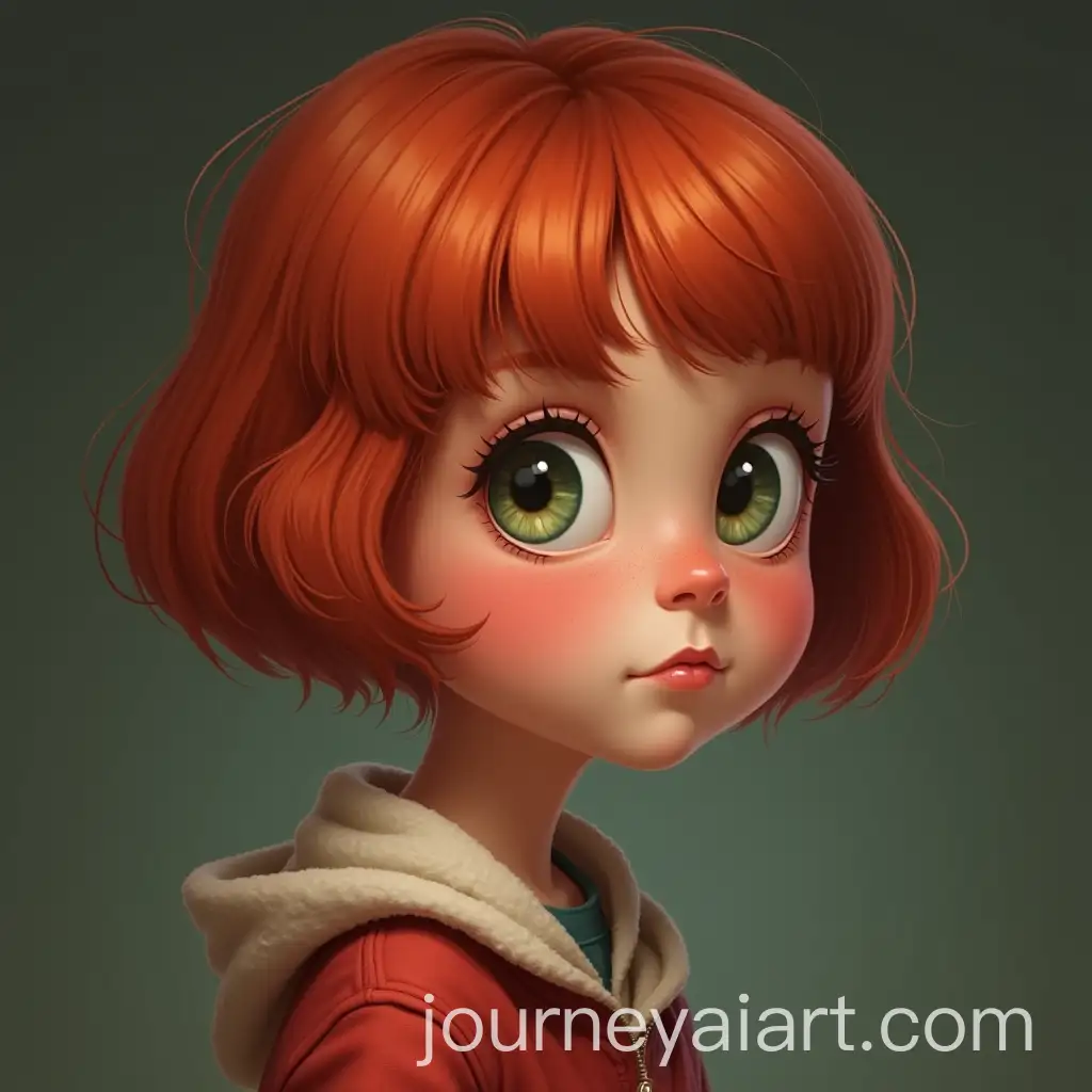 Four-or-FiveYearOld-RedCheeked-Girl-with-Very-Short-Hair