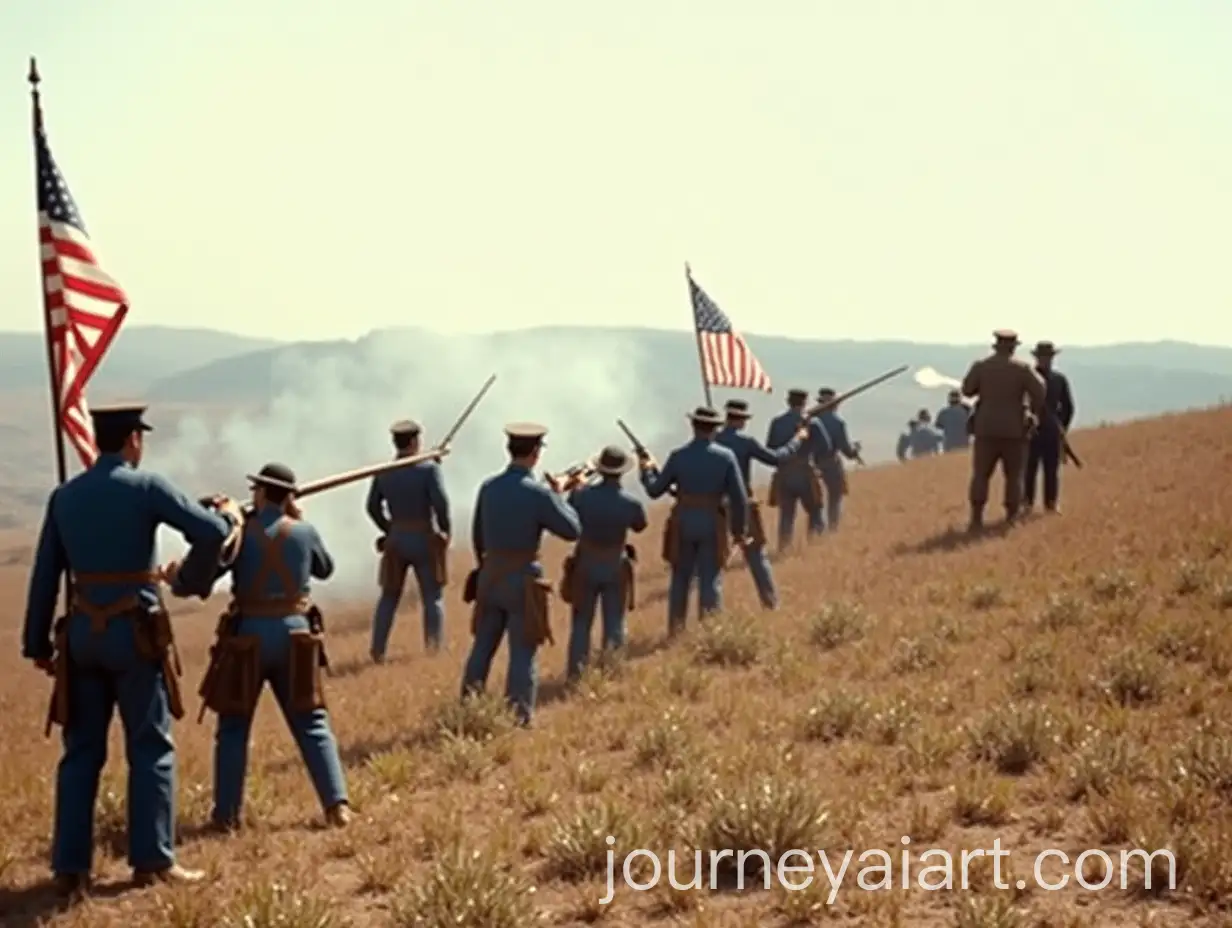 American-Union-Soldiers-Engaged-in-Battle-at-Fredericksburg