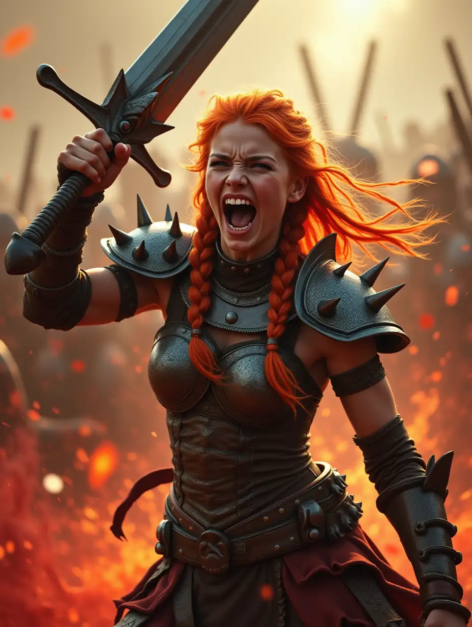 Furious-Barbarian-Woman-with-Giant-Sword-in-Medieval-War