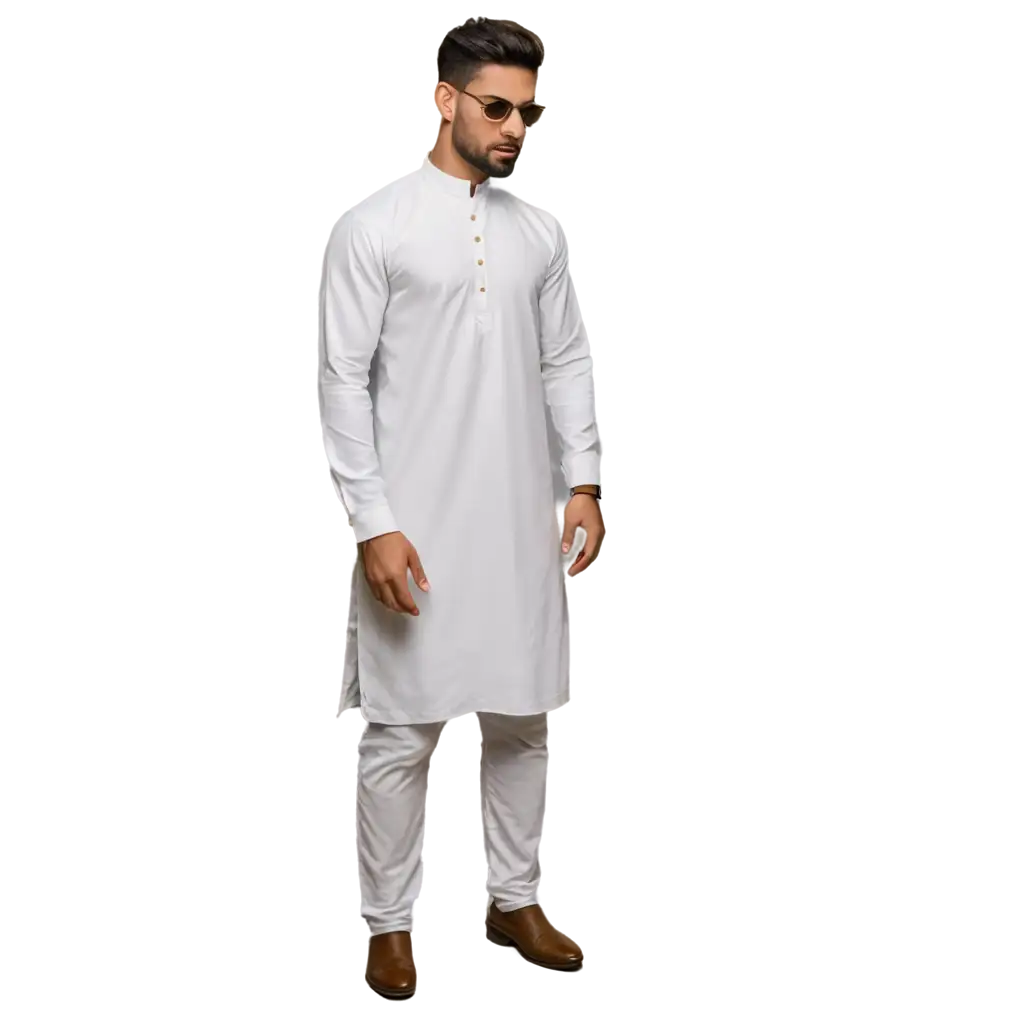 Elegant-White-Pakistani-Mens-Shalwar-Kameez-PNG-Image-with-Intricate-Embroidery-and-Clean-Fit