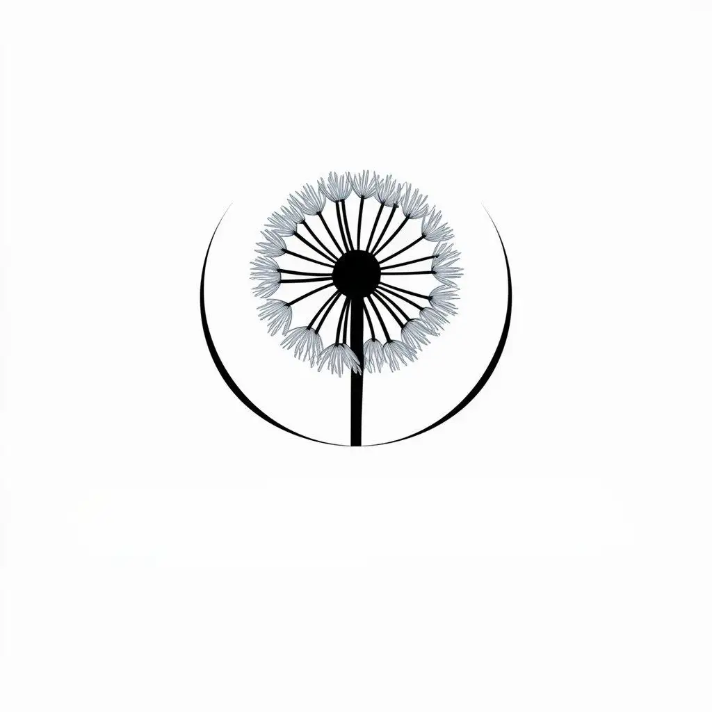 LOGO-Design-For-SMALLMALL-Elegant-Dandelion-White-Symbol-for-Beauty-Spa-Industry