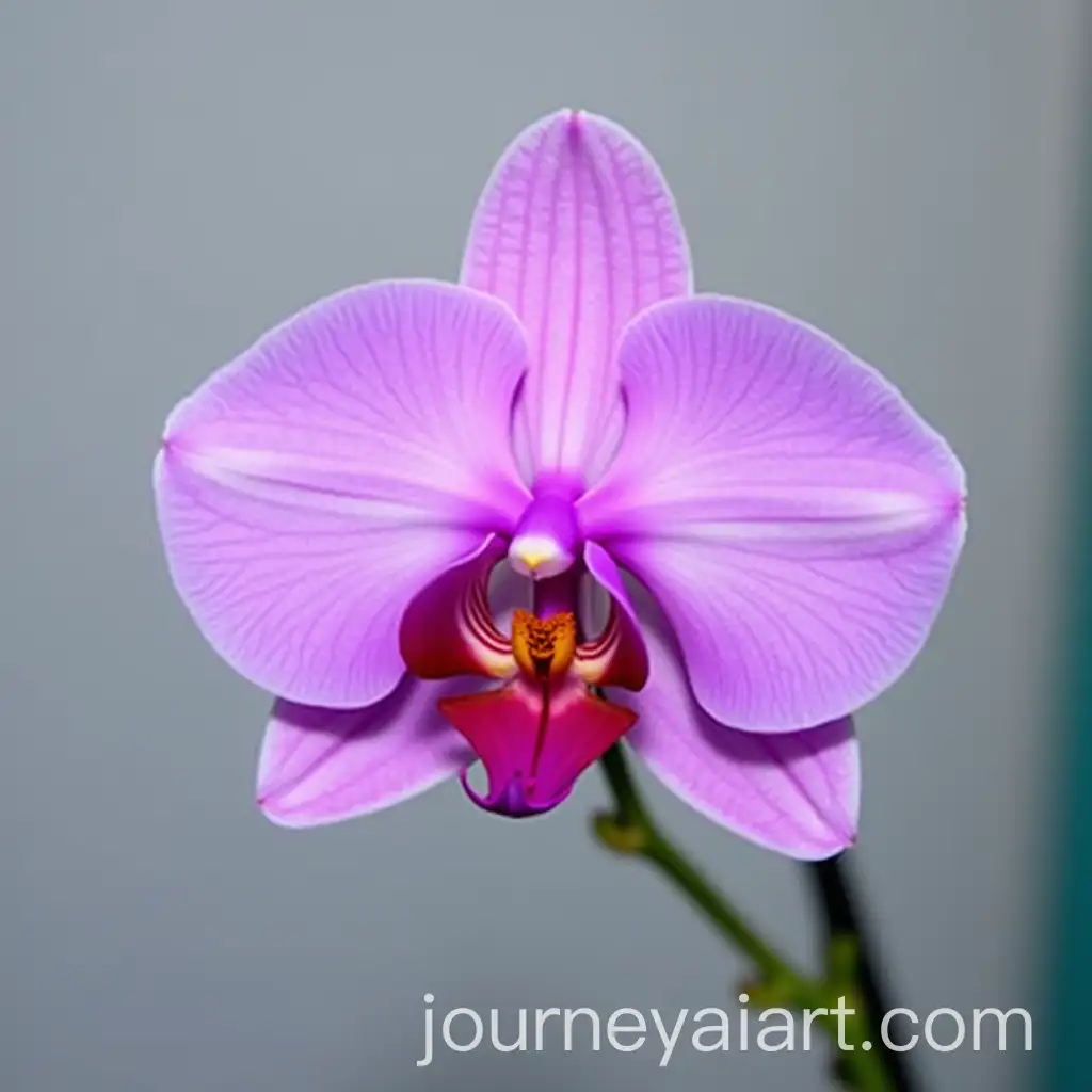 CloseUp-of-Purple-Orchid-Flower-on-a-Clear-Background