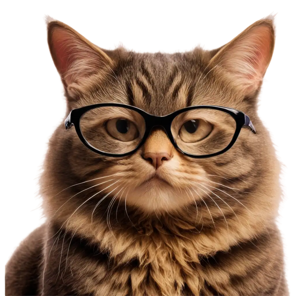 Cat-Glasses-PNG-Image-Enhance-Your-Content-with-Feline-Fashion