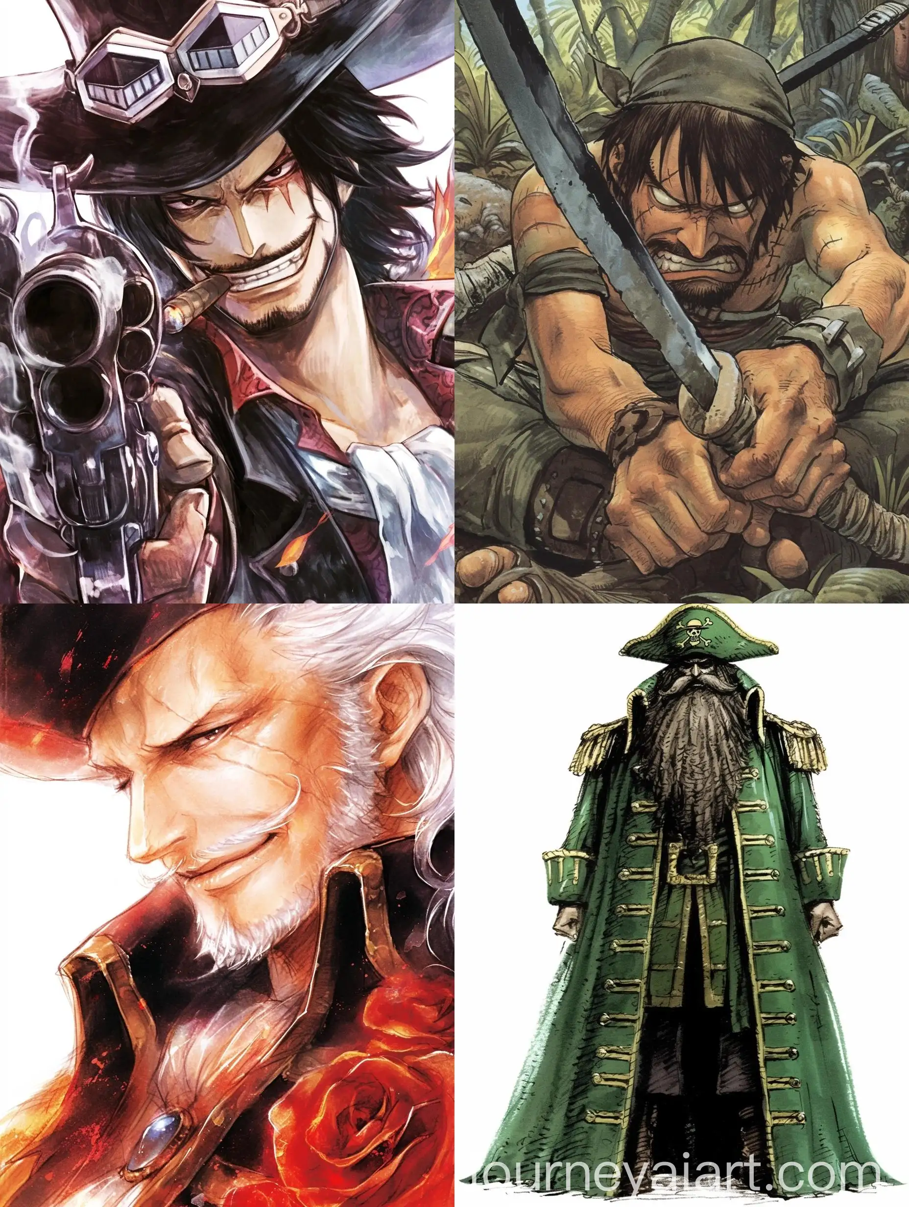 Watercolor-Pirate-Character-from-Manga-One-Piece-Copic-Painting