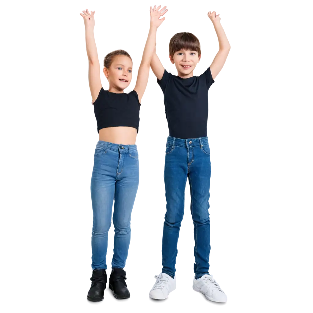 Kids-Wearing-Jeans-PNG-Image-for-Versatile-Creative-Use