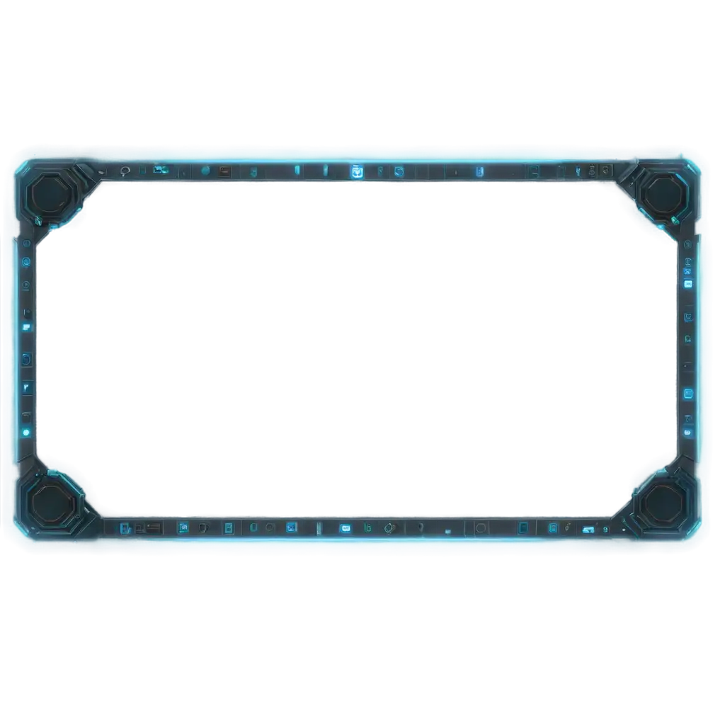 Futuristic-SciFi-Rectangular-Border-PNG-Image-for-UI-Panels