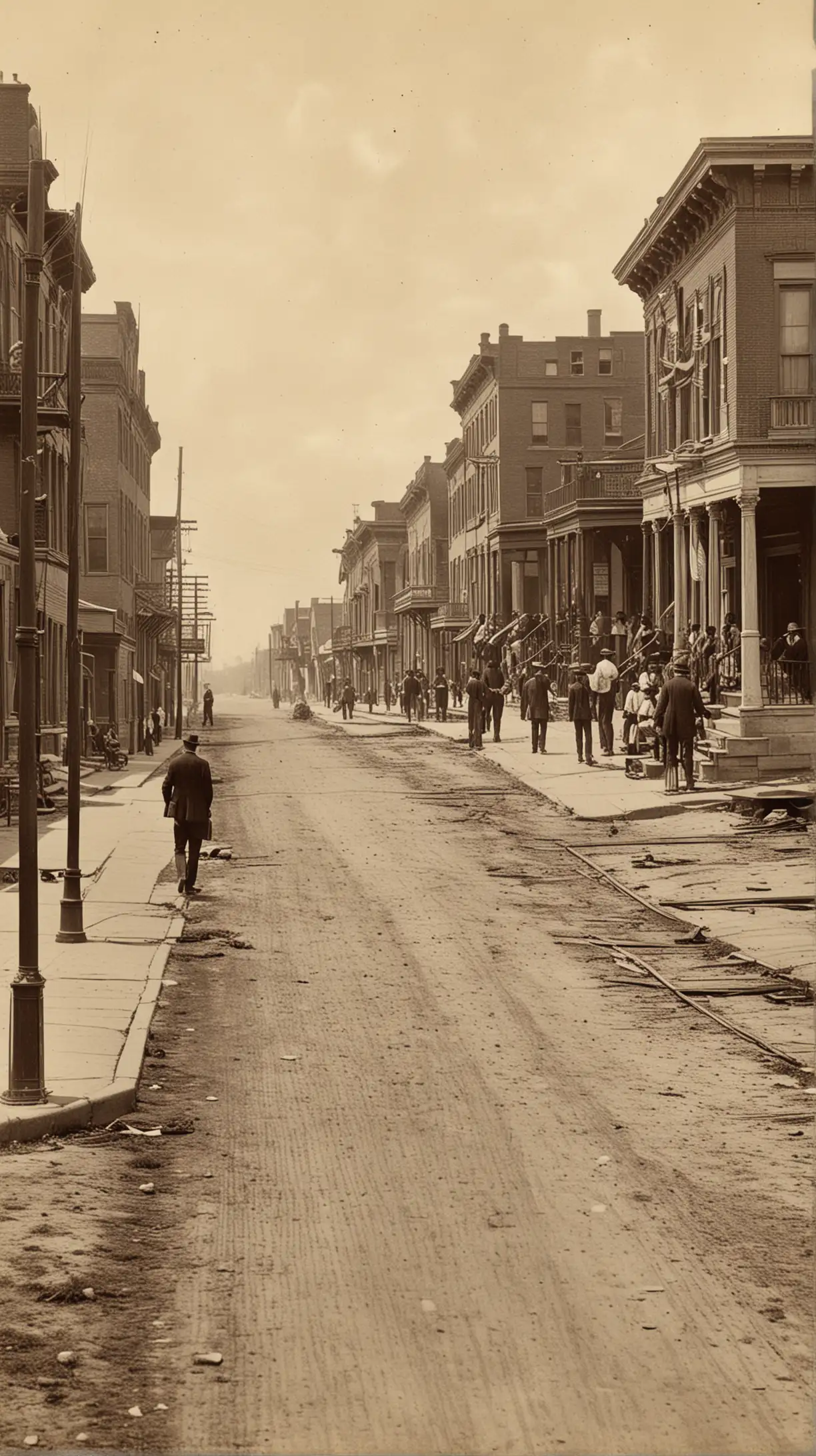 Early 20th Century Mississippi Street Scene