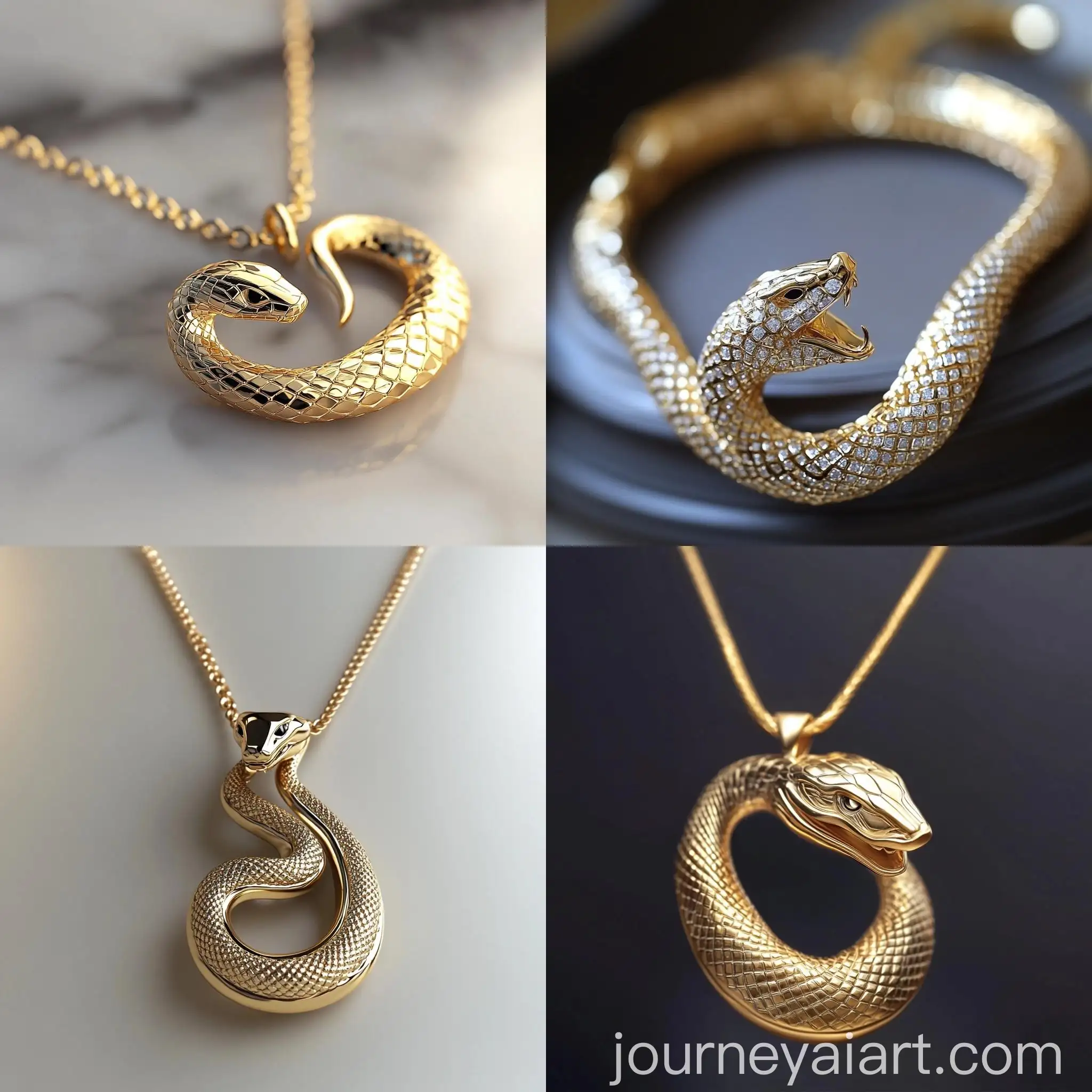 Elegant-Gold-Snake-Jewelry-Necklace-Design