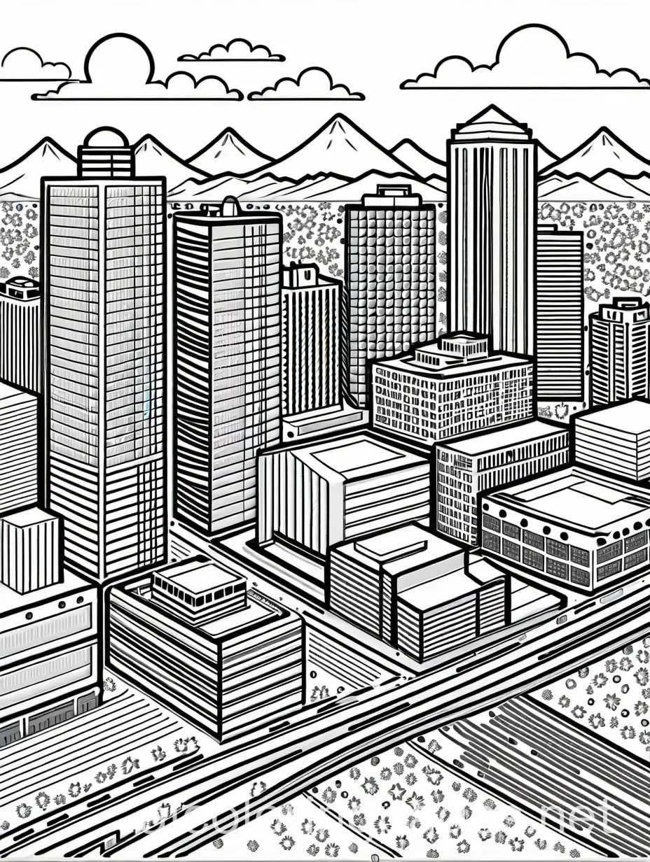 Simplicity-in-Fort-Worth-Texas-Coloring-Page