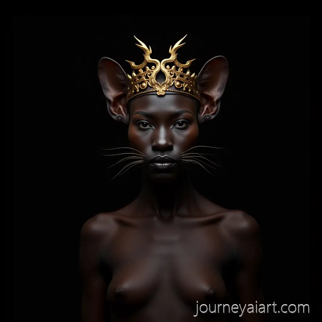 Lasius-Niger-Ant-Queen-with-Brood-on-Black-Background