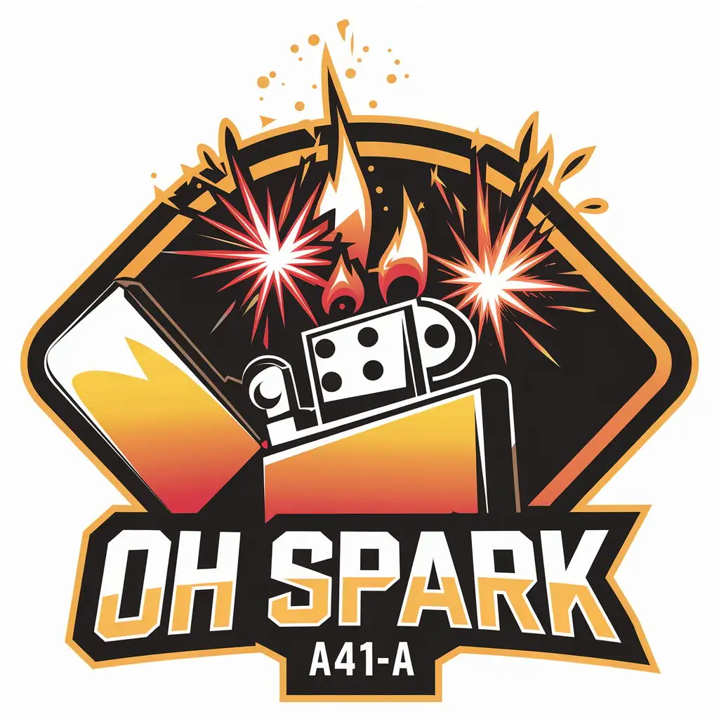 LOGO Design for Oh Spark A41A Modern Simple Firework Spark with Clear Background