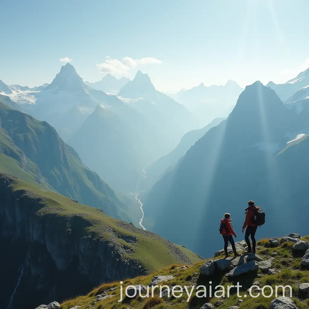 Mobile-Phone-Surrounded-by-Majestic-Mountain-Landscape