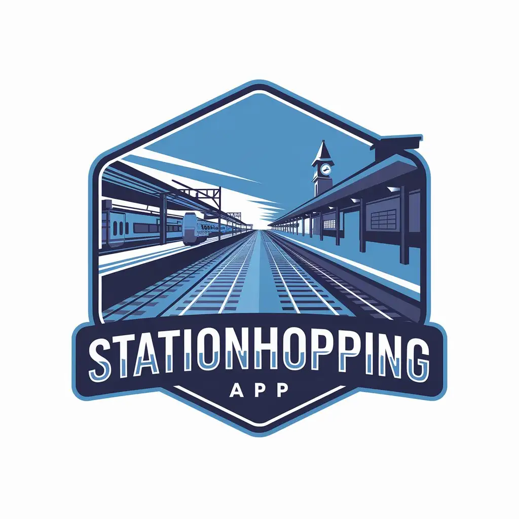 StationHopping App Logo Train Enthusiasts Community