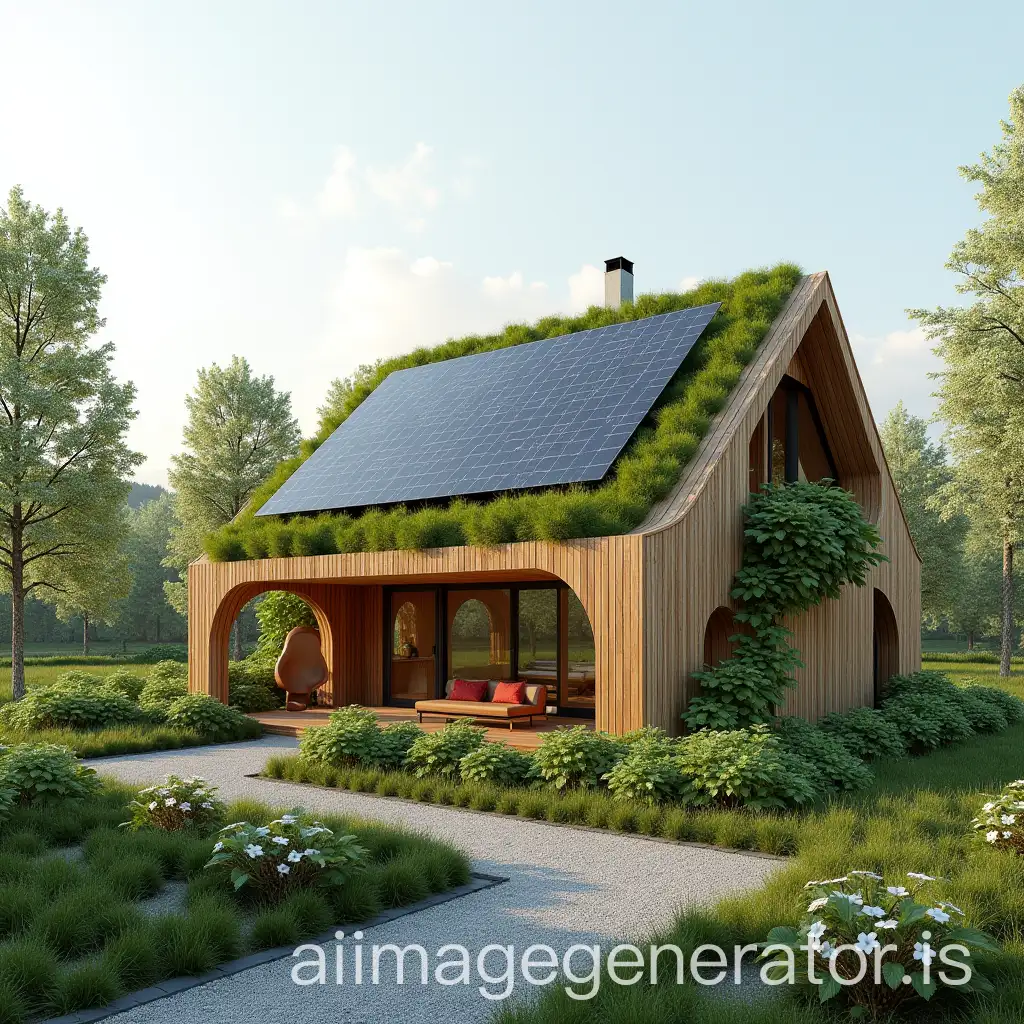 Innovative-EcoFriendly-Future-House-with-Solar-Panels-and-Green-Vegetation