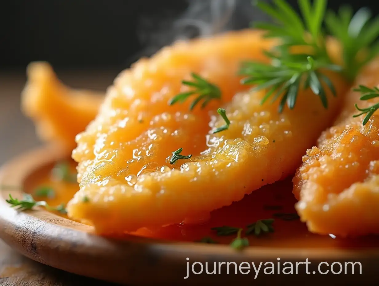 Golden-CrisAI-Image-Prompt-Expansionpy-Fried-Fish-with-Fresh-Herb-Garnish-on-Rustic-Wooden-Plate