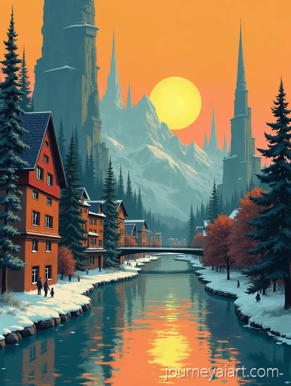 Futuristic-Cityscape-of-Chamonix-with-Vintage-Elements-in-34-Aspect-Ratio