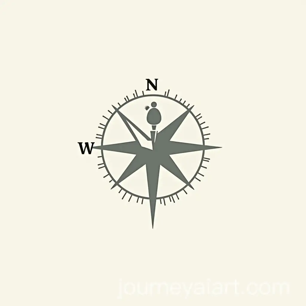 Stylized-Compass-Logo-DesignAI-Art-Prompt-Expansion-for-Parenting-YouTube-Channel