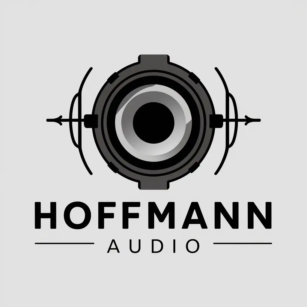 LOGO Design For Hoffmann Audio Speaker Icon in Entertainment Industry